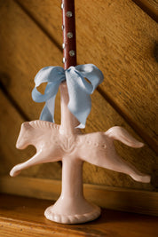 Ceramic Dala Horse Candlestick Holder