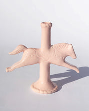 Ceramic Dala Horse Candlestick Holder