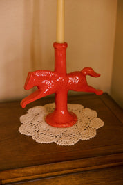 Ceramic Dala Horse Candlestick Holder
