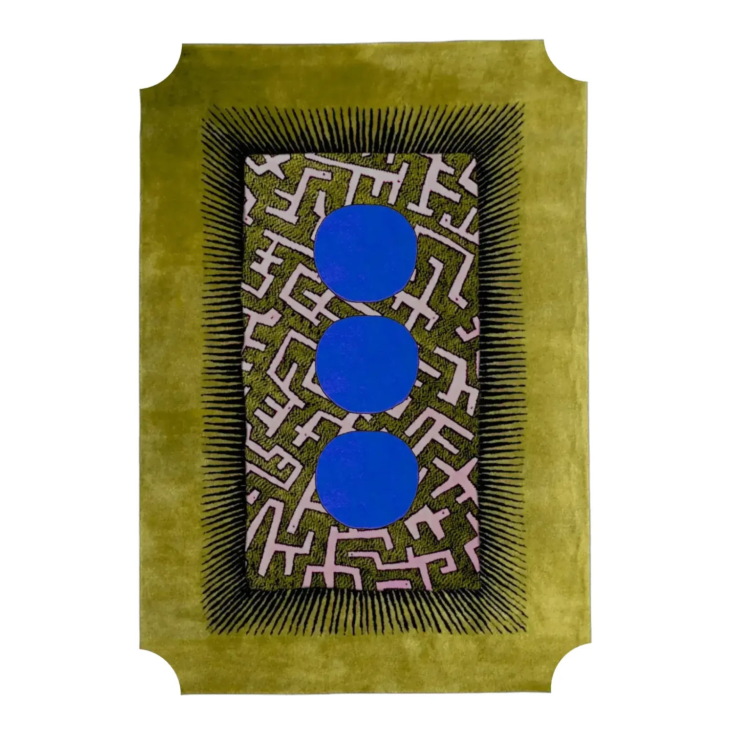 Edged Valley of the Suns Hand Tufted Wool Rug