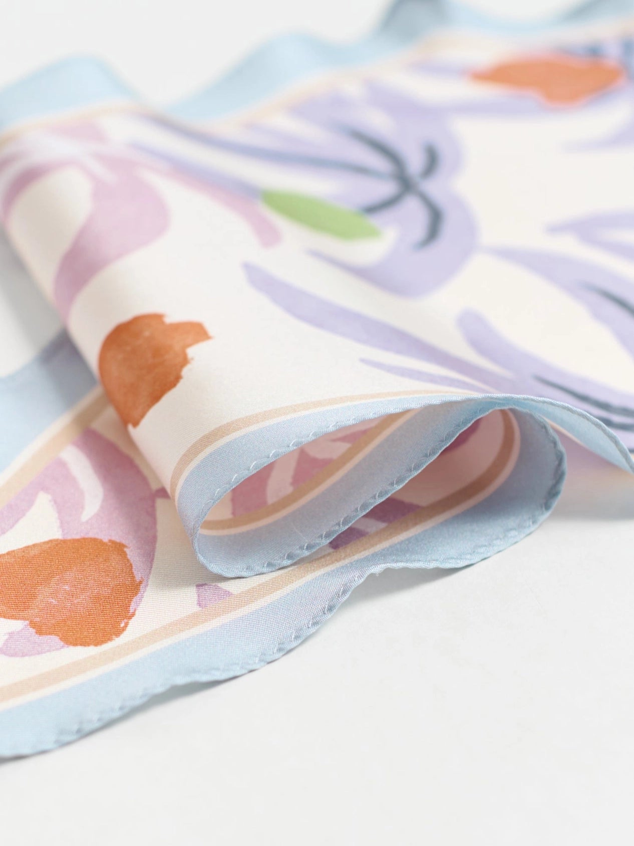 Ethereal Mirage Silk Diamond Neckerchief