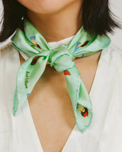 Frida's Desert Bloom Silk Bandana Scarf