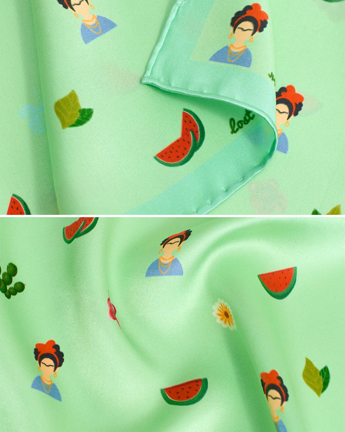 Frida's Desert Bloom Silk Bandana Scarf