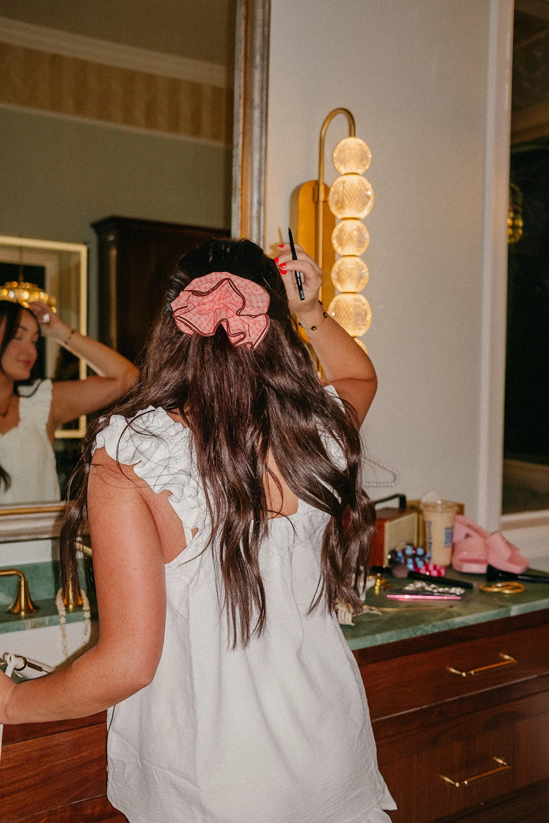 Girlhood Plaid Corset Scrunchie