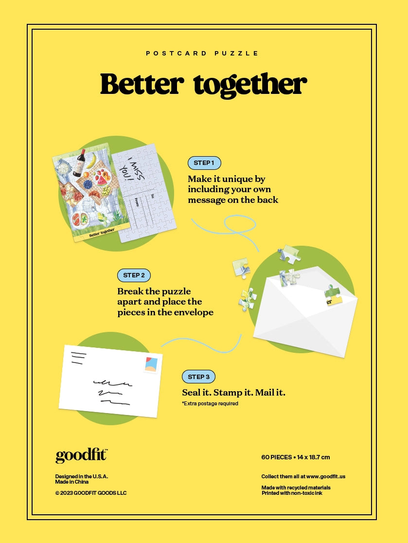 Postcard Puzzle - Better Together