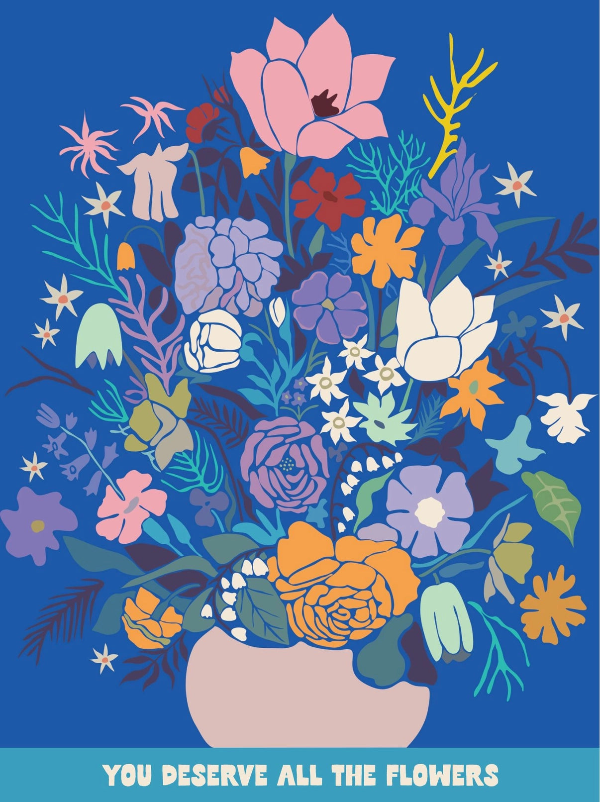 Postcard Puzzle - You Deserve All the Flowers