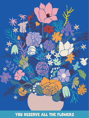Postcard Puzzle - You Deserve All the Flowers