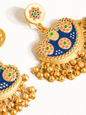 Jacqueline Half Moon Tassel Earring
