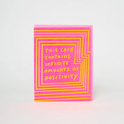 Infinite Positivity Letterpress Greeting Card