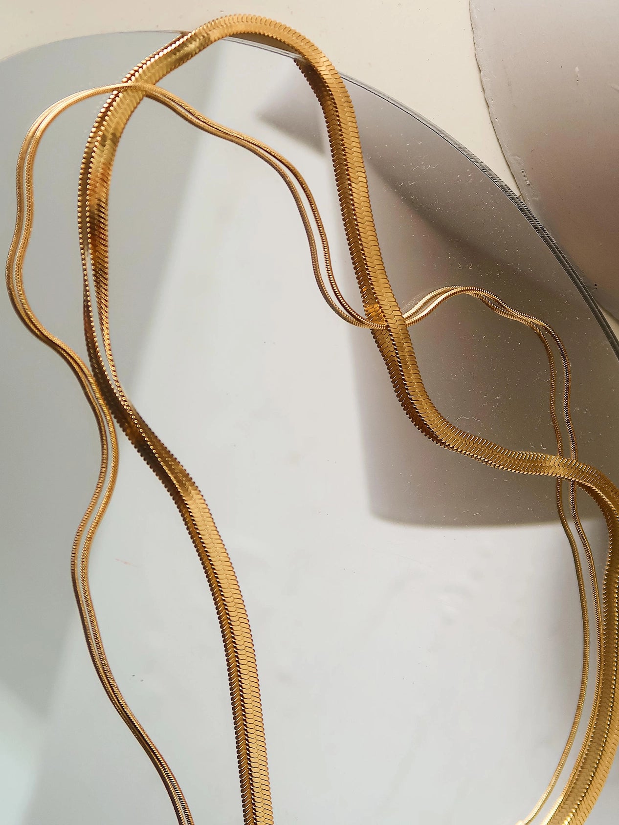 Jean Layered Snake Chain Necklace