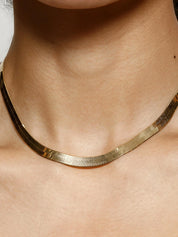 Juliana Flat Bold Snake Chain Necklace