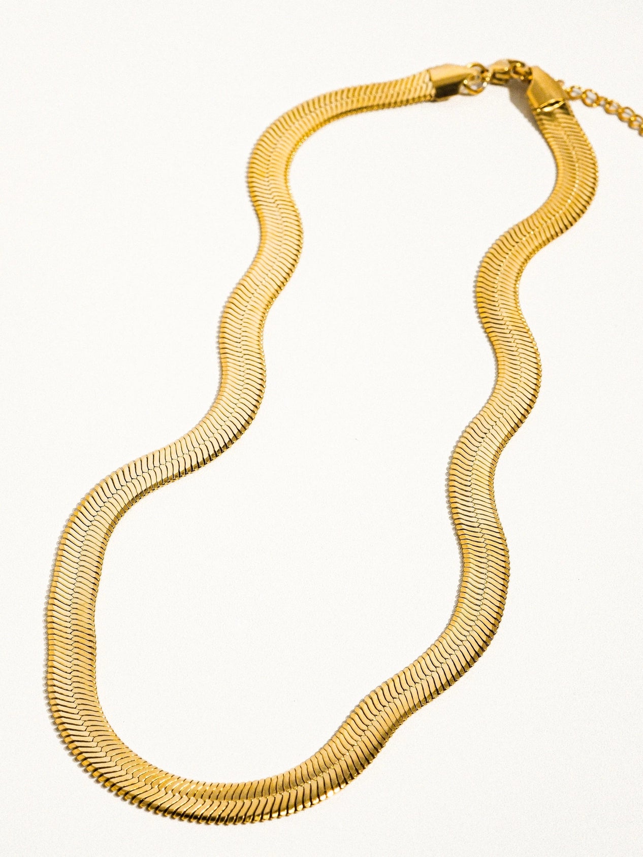 Juliana Flat Bold Snake Chain Necklace