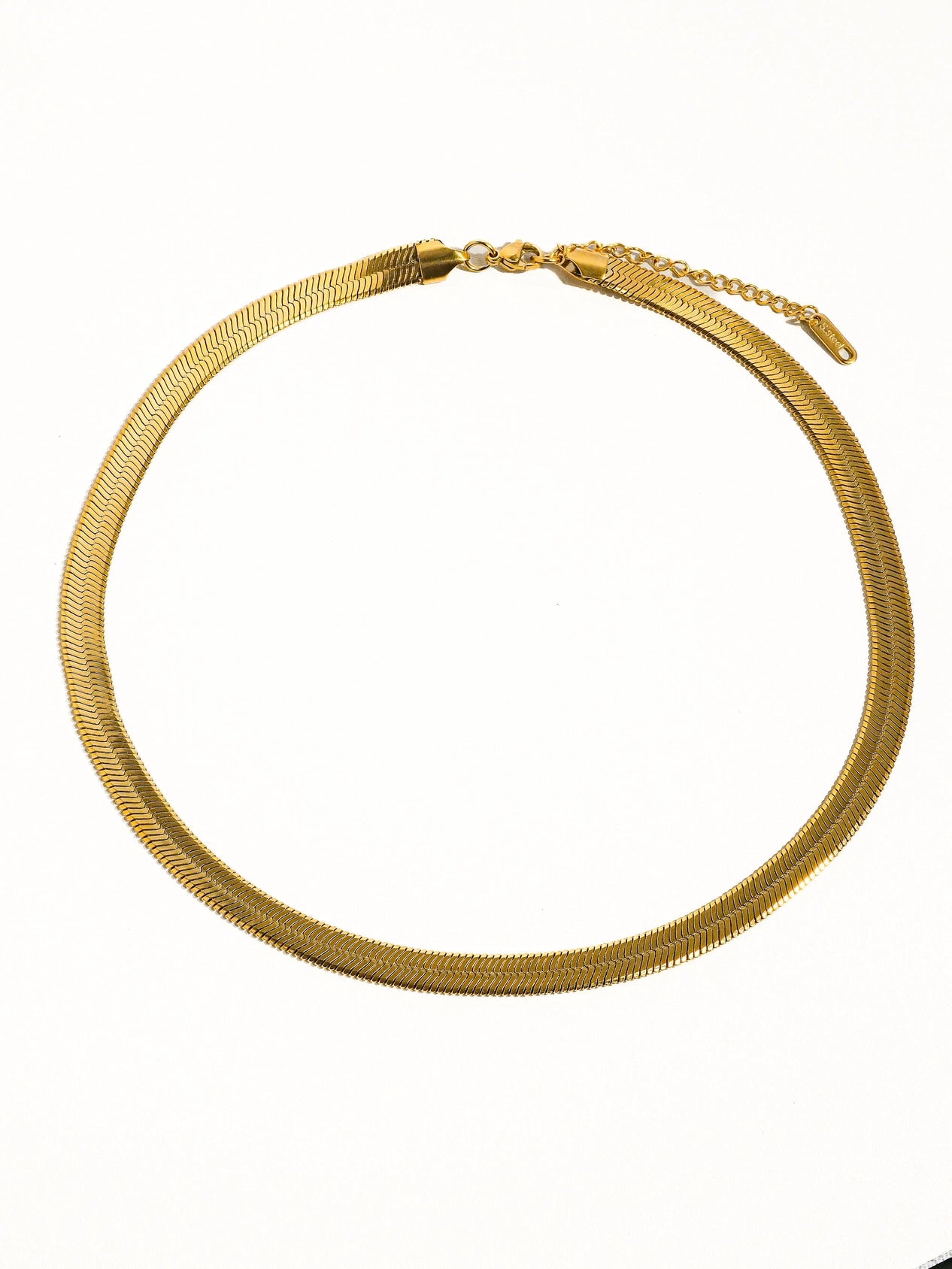 Juliana Flat Bold Snake Chain Necklace