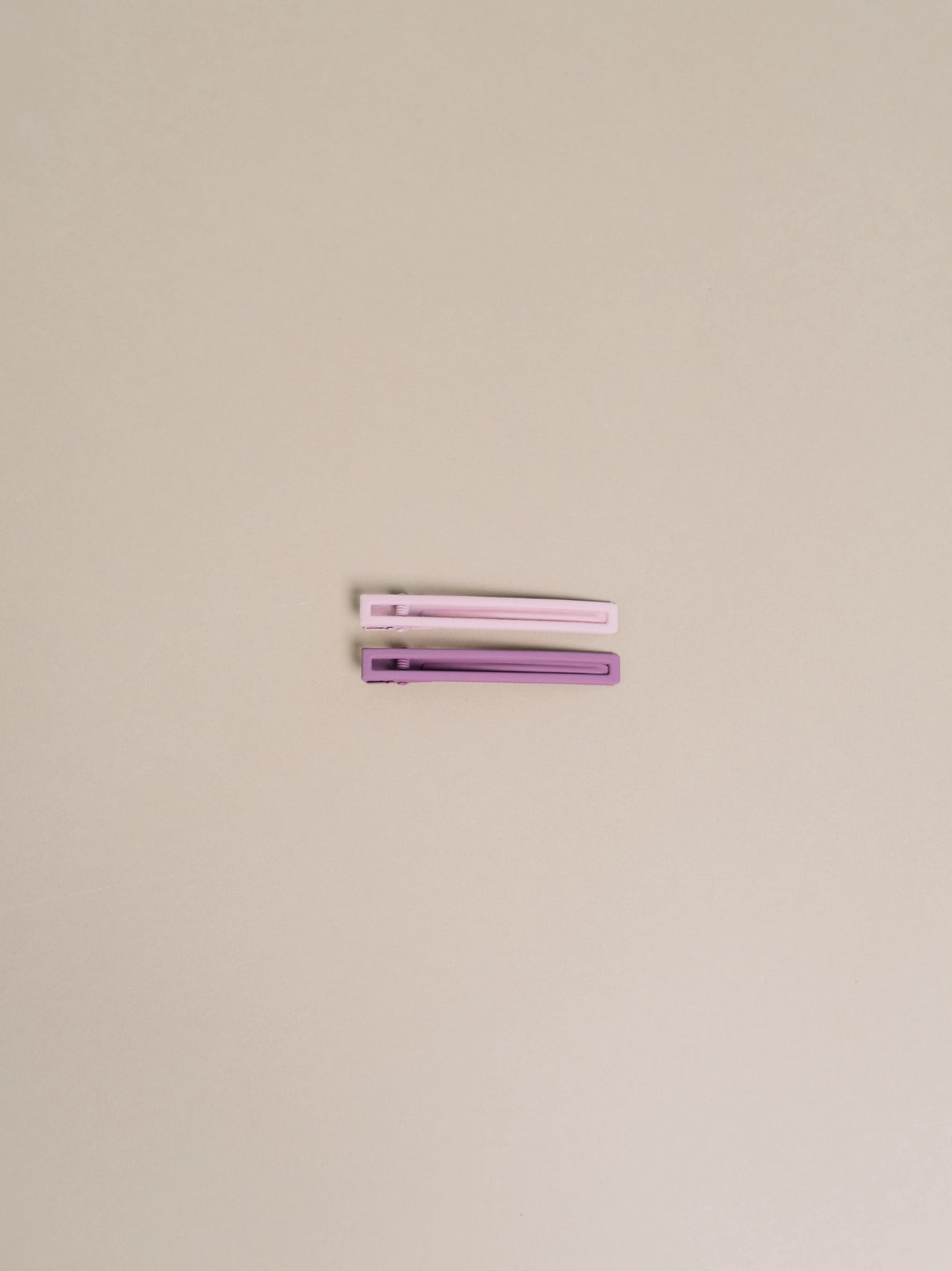 Leia Alligator Hair Clips (Mauve and Pink)