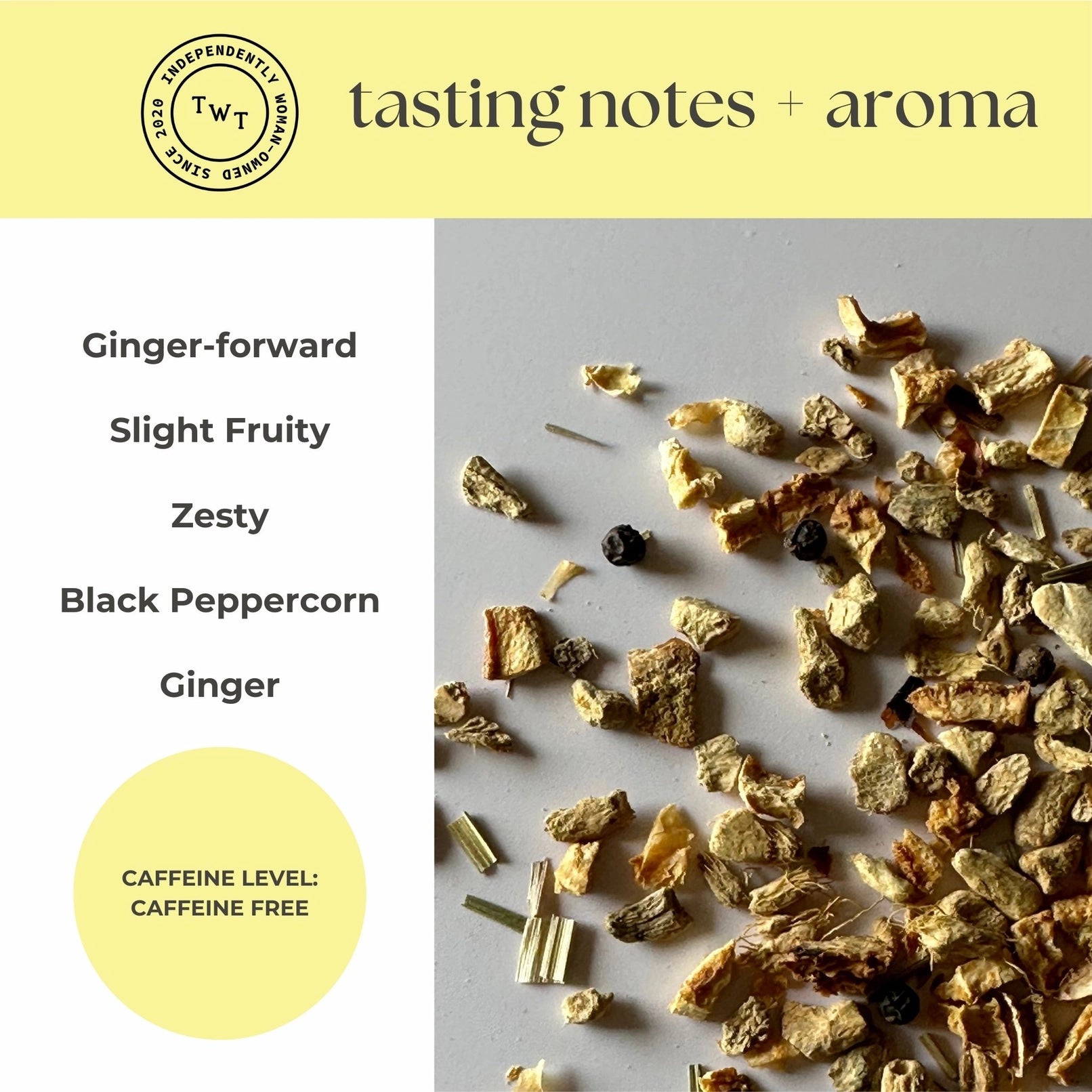 Lemon Ginger Herbal Tea Mini Tube