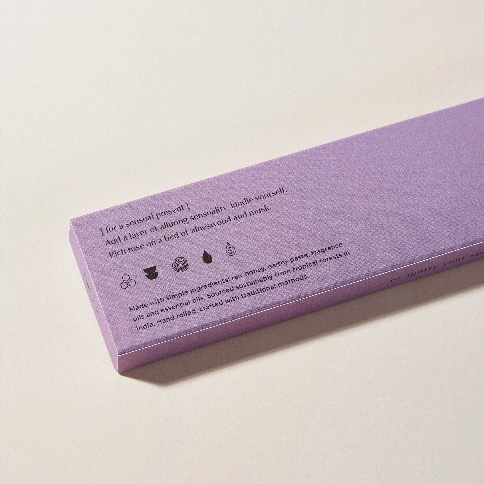 Natural Incense Sticks with Rose, Musk, Aloeswood