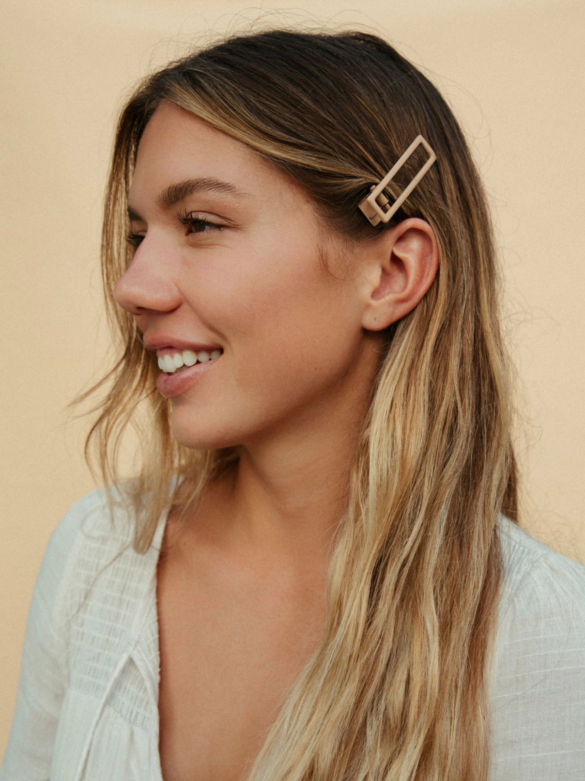 Lulu Alligator Hair Clips (Mauve and Pink)