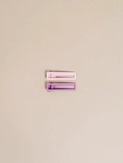 Lulu Alligator Hair Clips (Mauve and Pink)