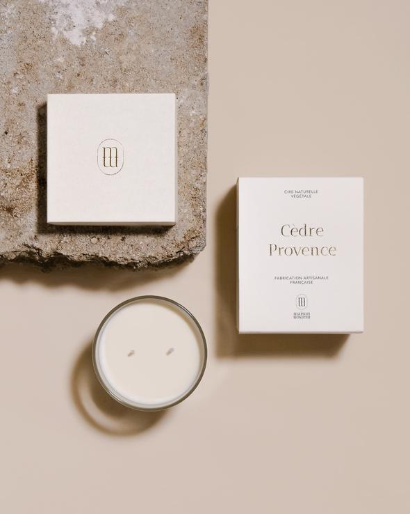 Cedar Provence Candle: Woody Fragrance with Cedar, Spices, and Herbal Notes