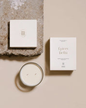 Delhi Spices Candle: Scents of Vanilla, Patchouli, and Spices