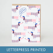 Thank You Letterpress Greeting Card