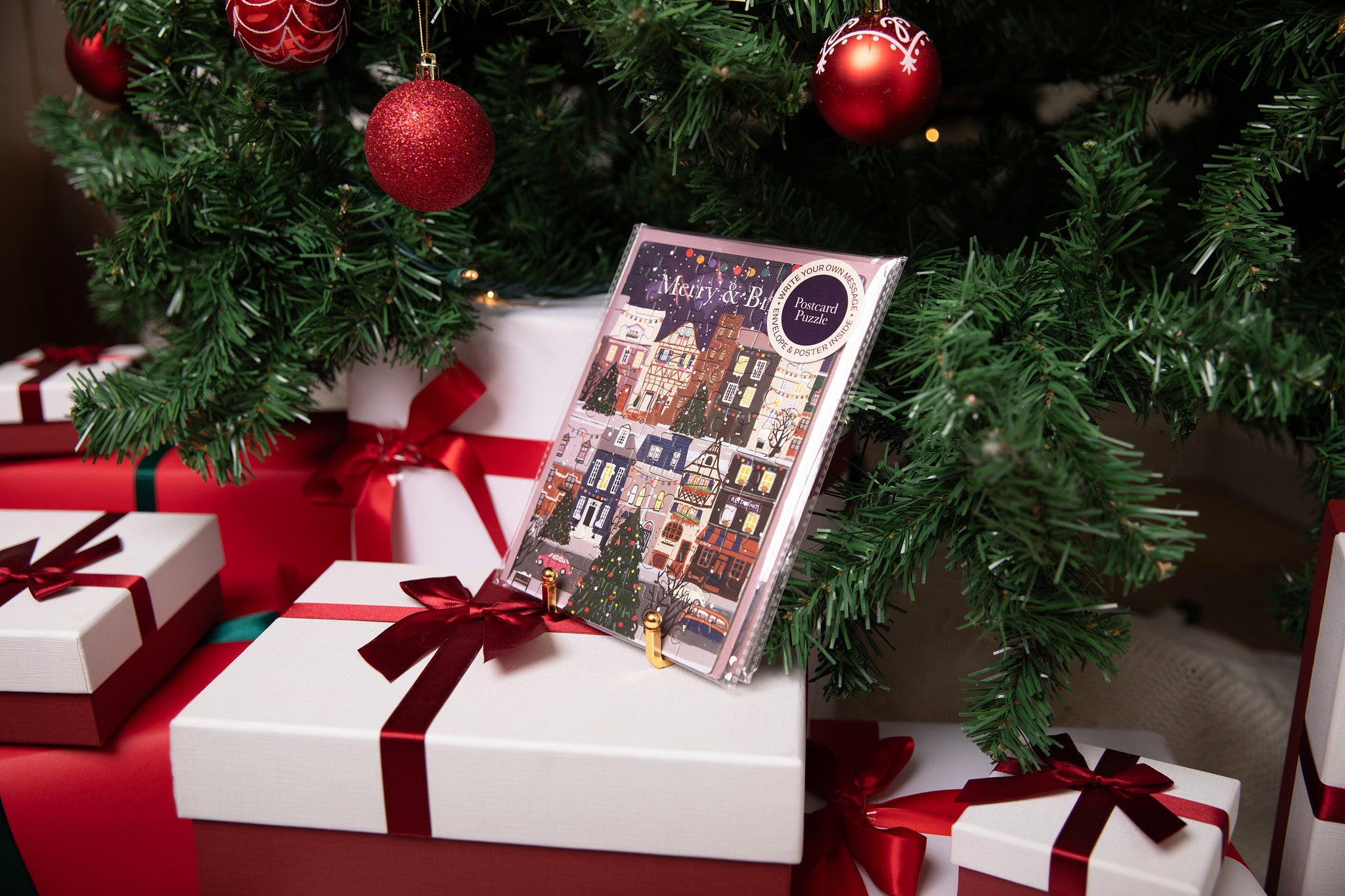 Postcard Puzzle - Merry & Bright