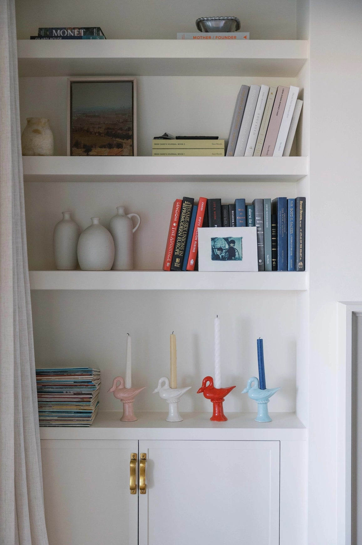 Nordic Swan Candlestick Holder