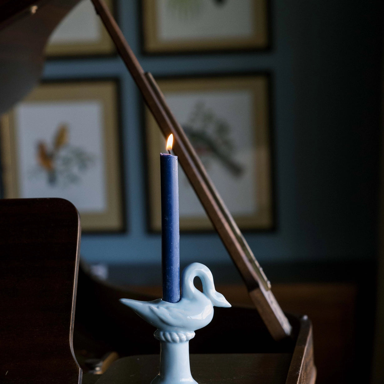 Nordic Swan Candlestick Holder