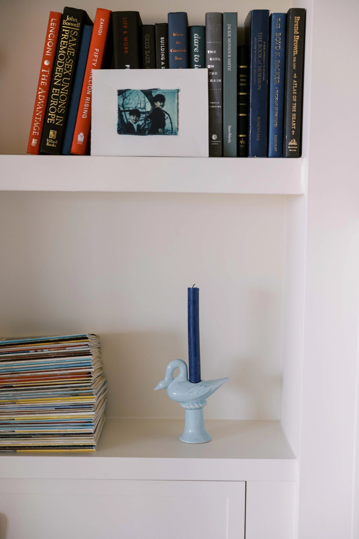 Nordic Swan Candlestick Holder