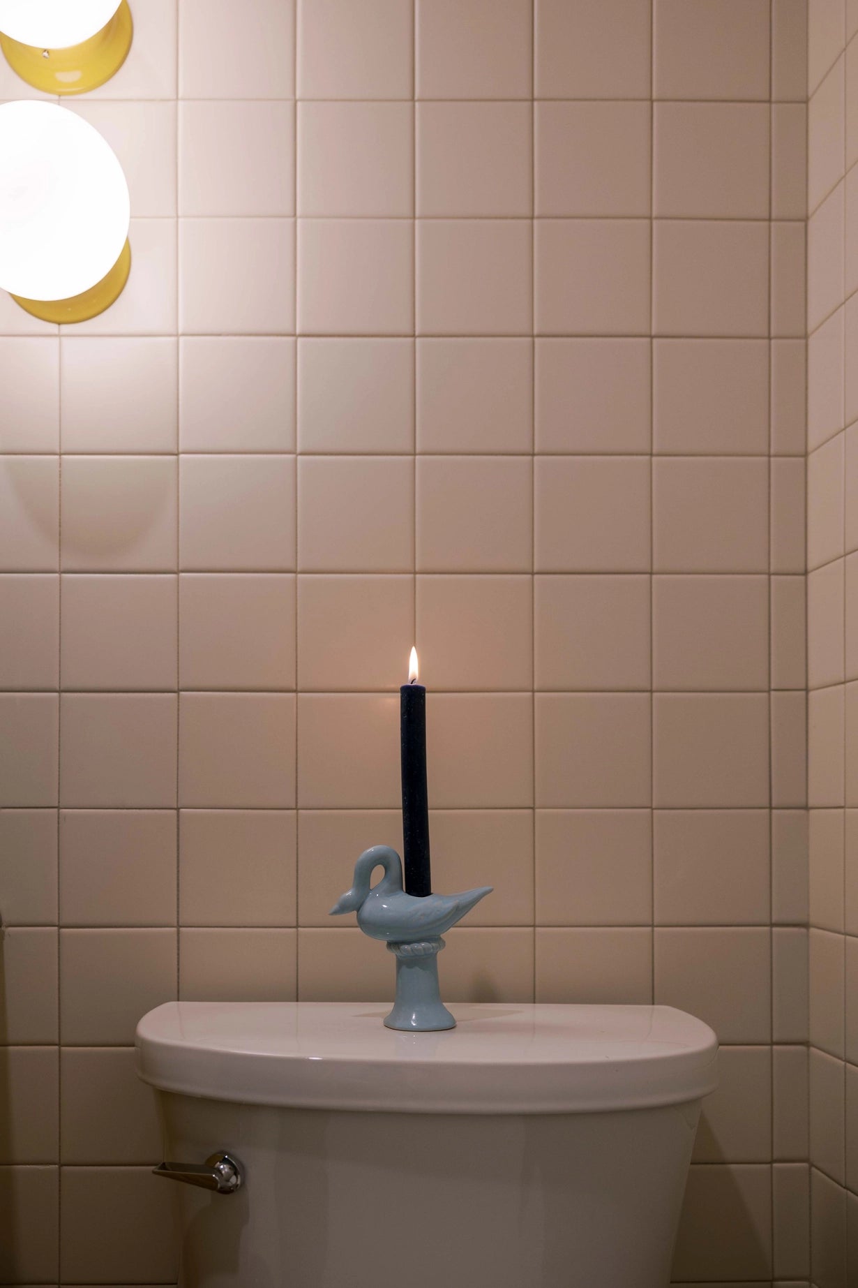 Nordic Swan Candlestick Holder