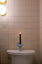 Nordic Swan Candlestick Holder