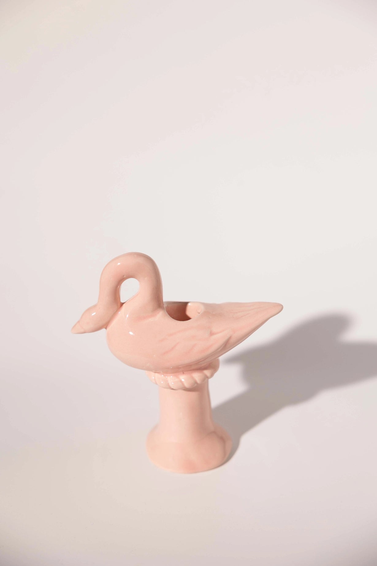 Nordic Swan Candlestick Holder