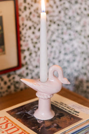 Nordic Swan Candlestick Holder