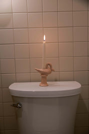 Nordic Swan Candlestick Holder