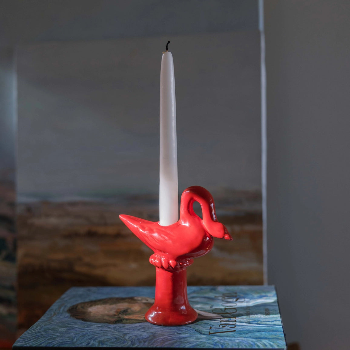 Nordic Swan Candlestick Holder