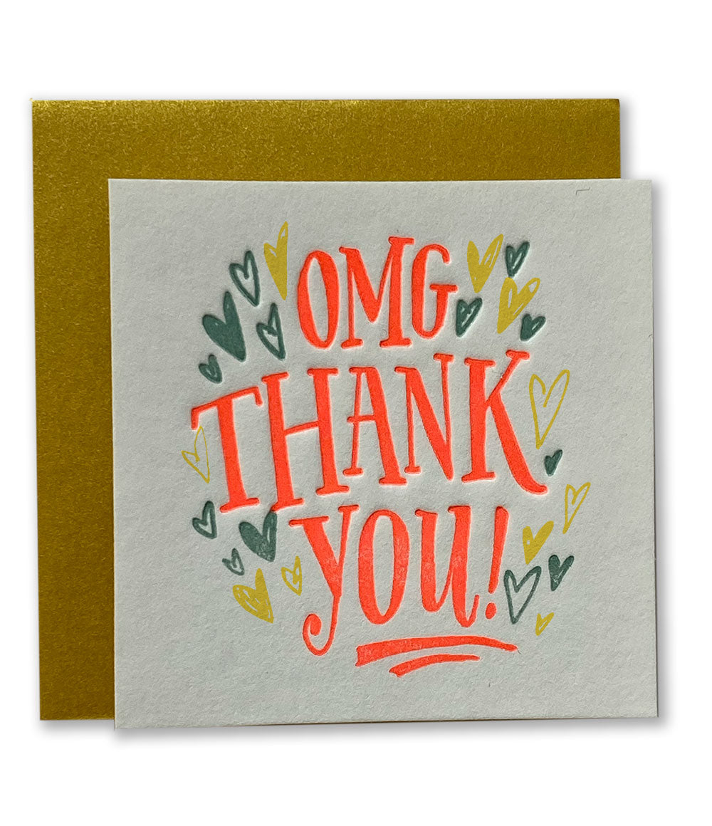Omg Thank You Tiny Card
