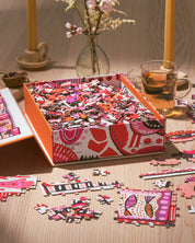 Patchwork of Happiness 500 Piece Puzzle