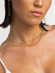 Owen Layered Pearl Chain Necklace