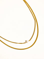 Owen Layered Pearl Chain Necklace