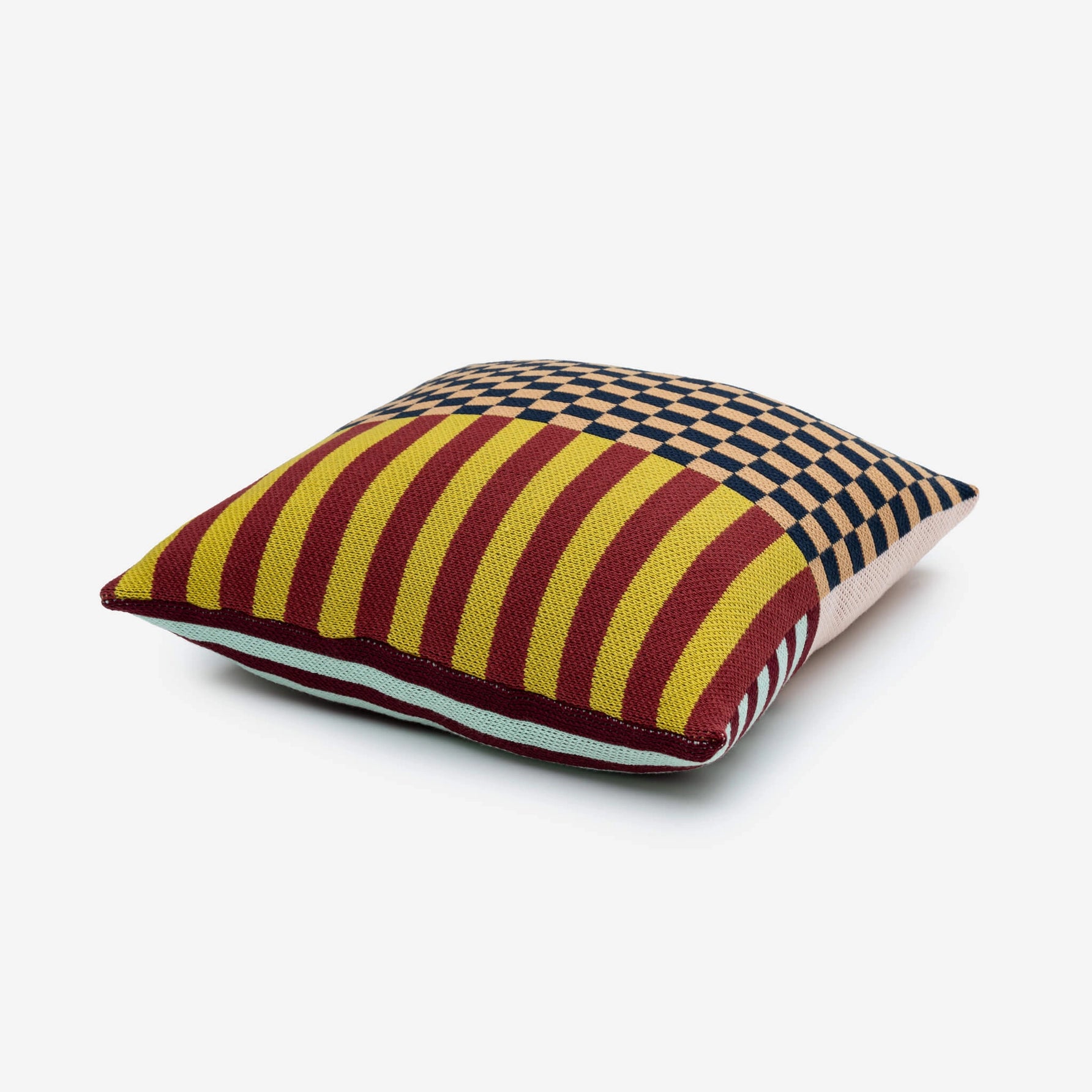 Pattern Patch Pillow Cover