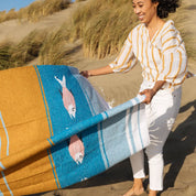 Pez Azul Blanket Roll