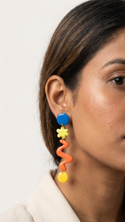 Primary Squiggles Earrings