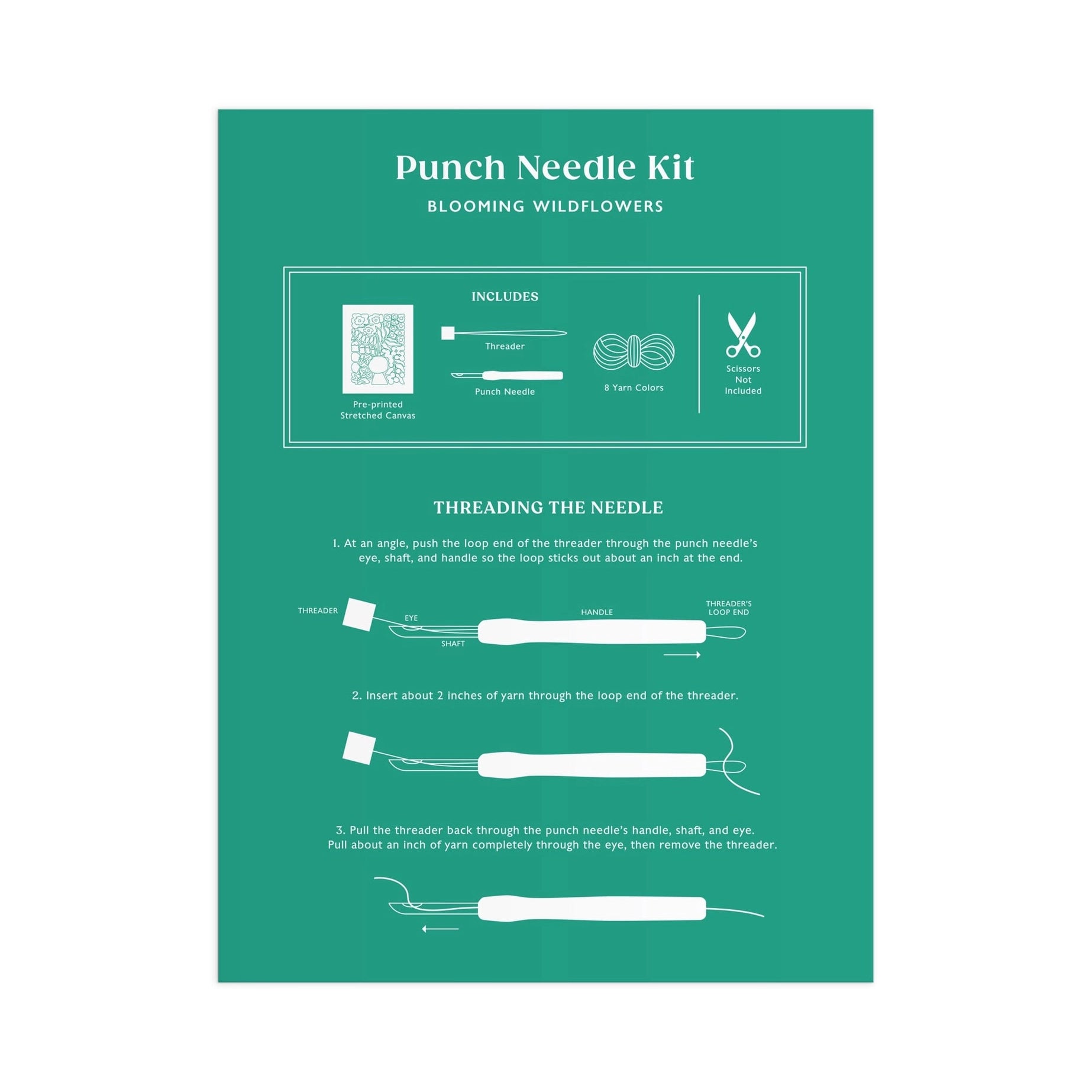 Blooming Wildflowers Punch Needle Kit