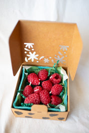 Raspberry Beeswax Birthday Candles