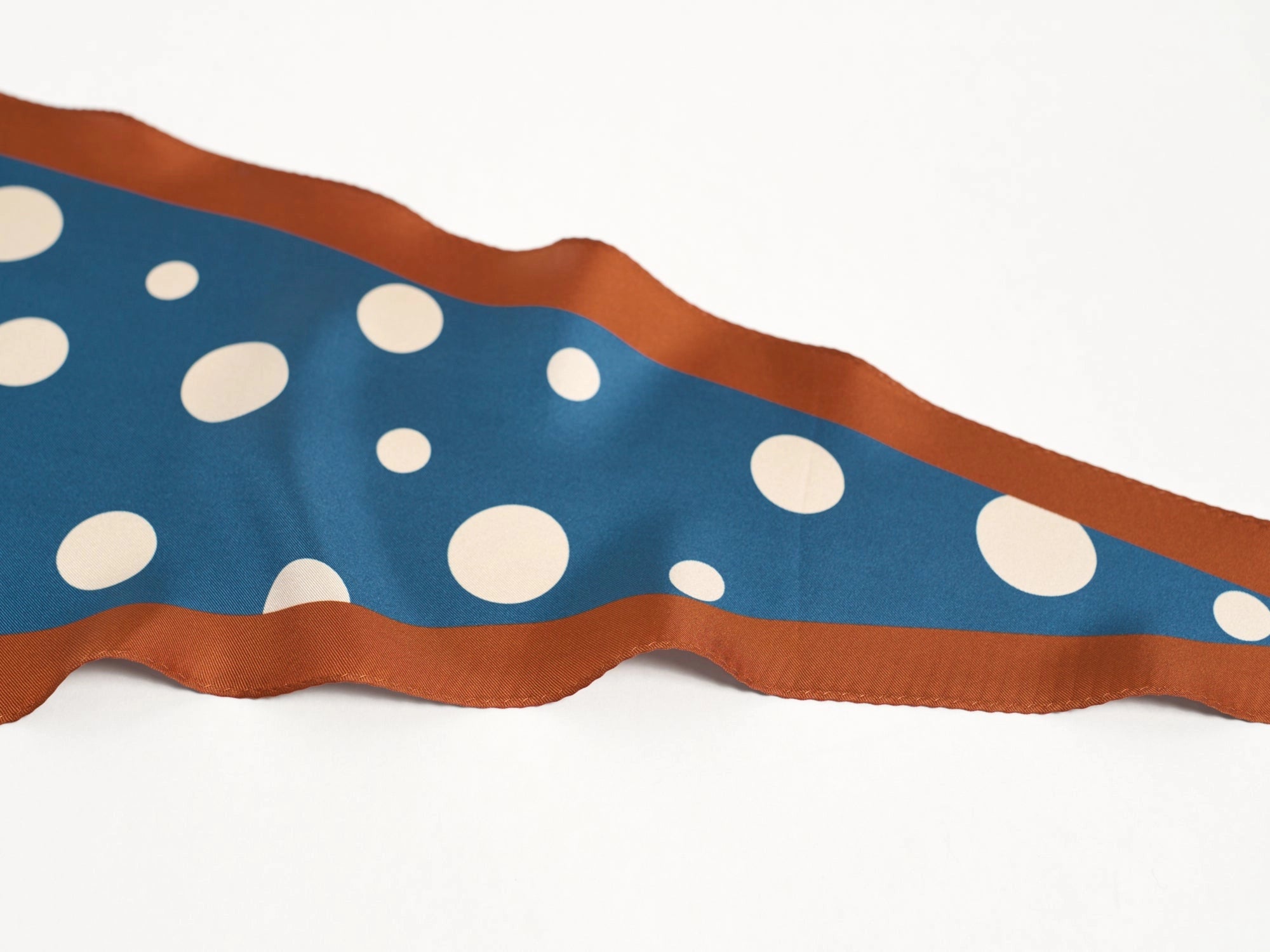 Retro Polka Silk Diamond Neckerchief