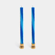 Vibrant Taper Rope Candles (set of 2)