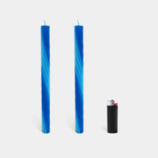 Vibrant Taper Rope Candles (set of 2)