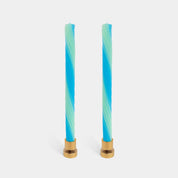 Vibrant Taper Rope Candles (set of 2)