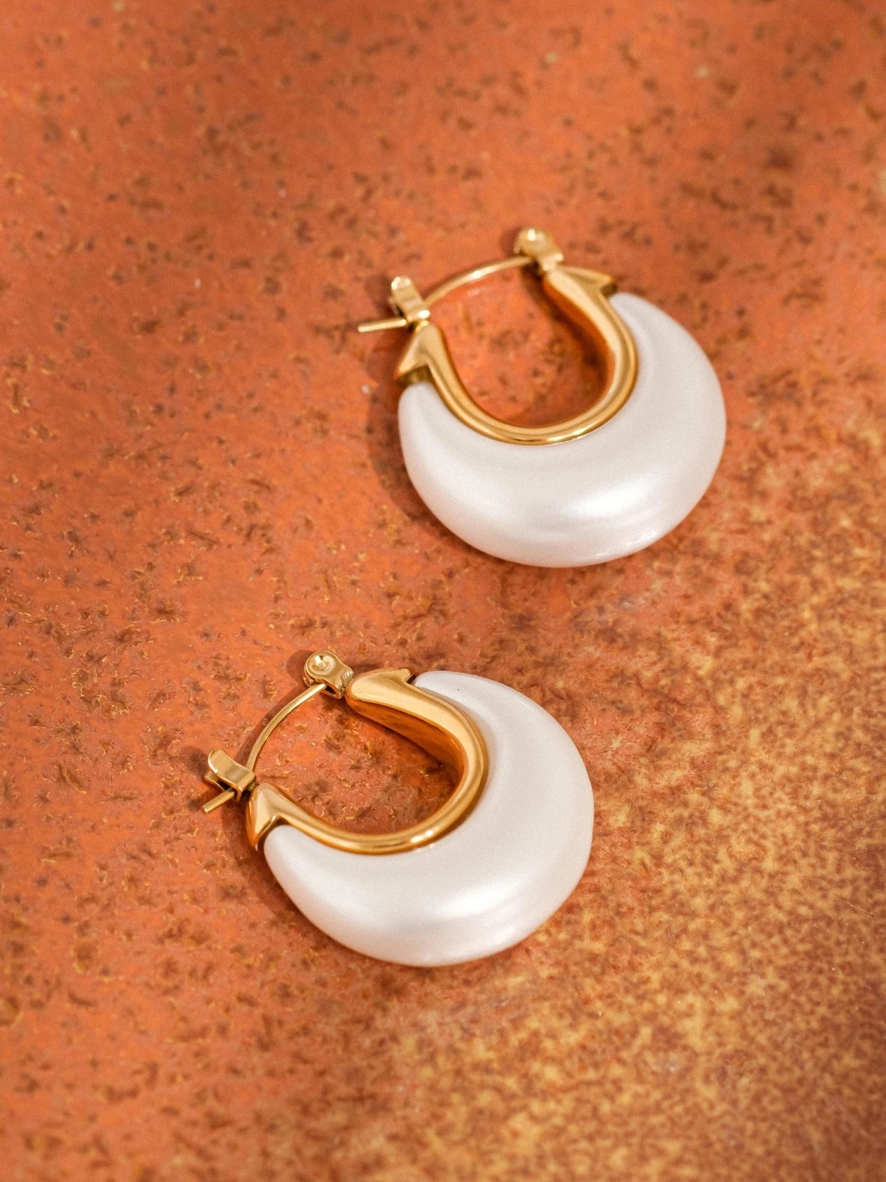 Roselle Teardrop Hoop Earrings