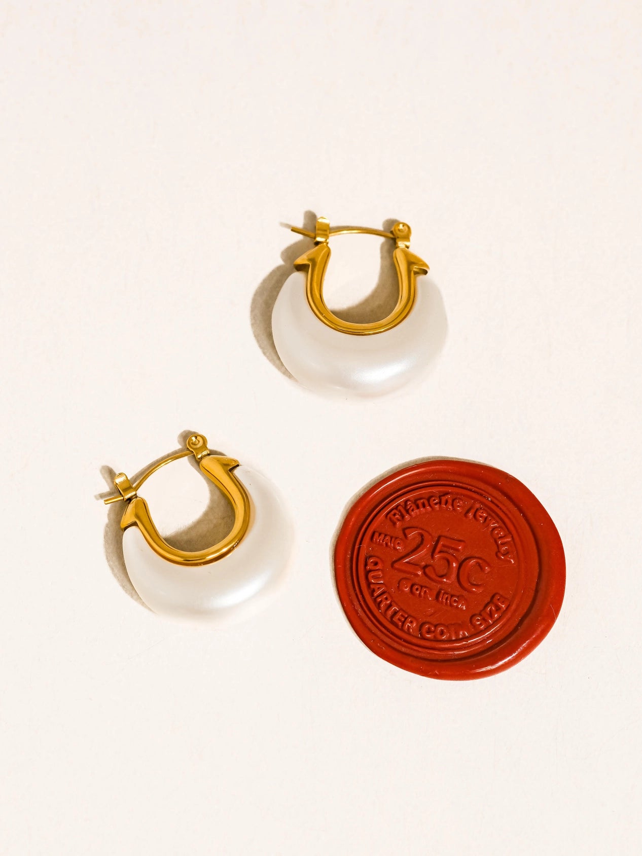 Roselle Teardrop Hoop Earrings